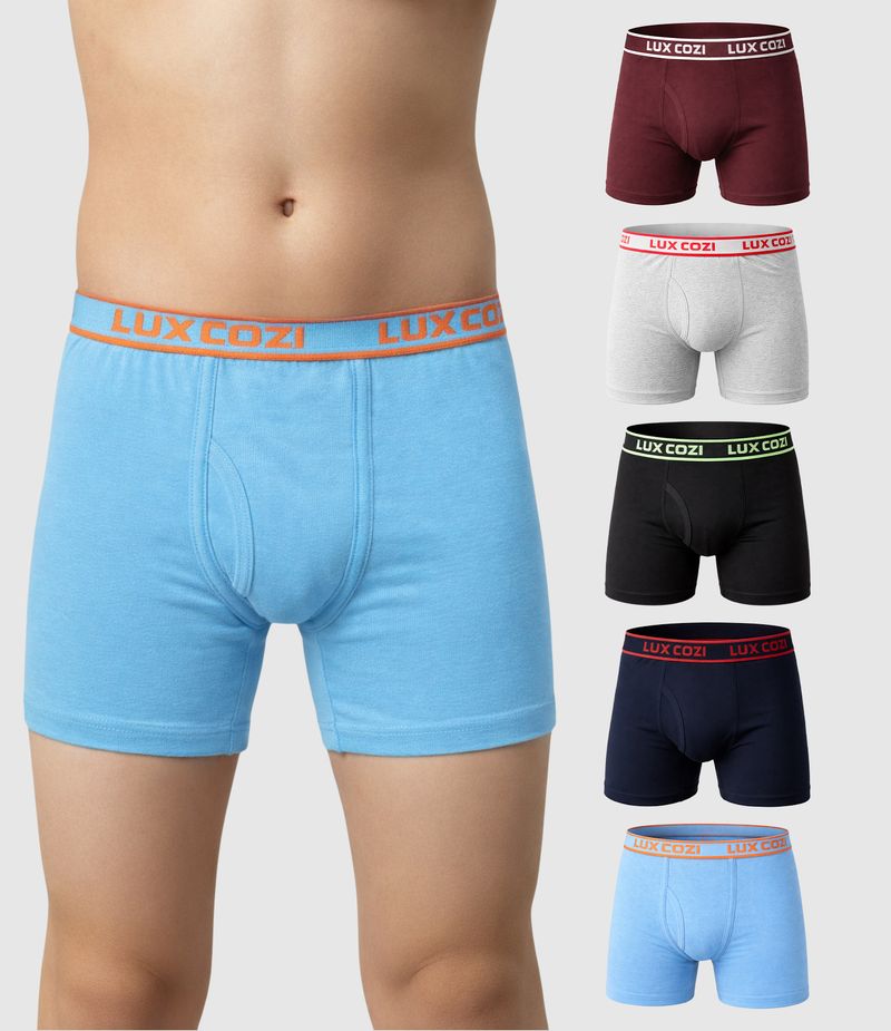 LUX cozi Brief For Boys (Multicolor Pack of 6)