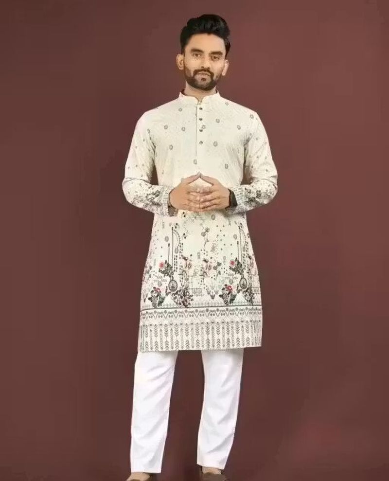 shreeravitex Floral Geometric Print Cotton Rayon - Image 2