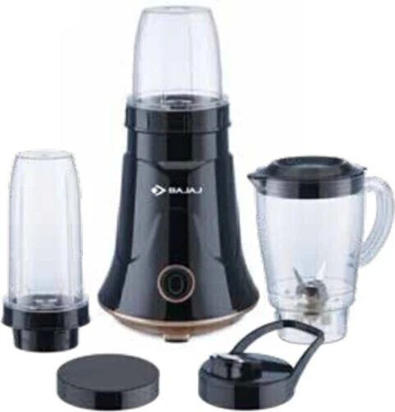 BAJAJ Mixer Grinder NX 01 300 W Mixer Grinder (NX 01 Power Full 300W, 3 Jar Nutri Blend | 3 Jars | Black)