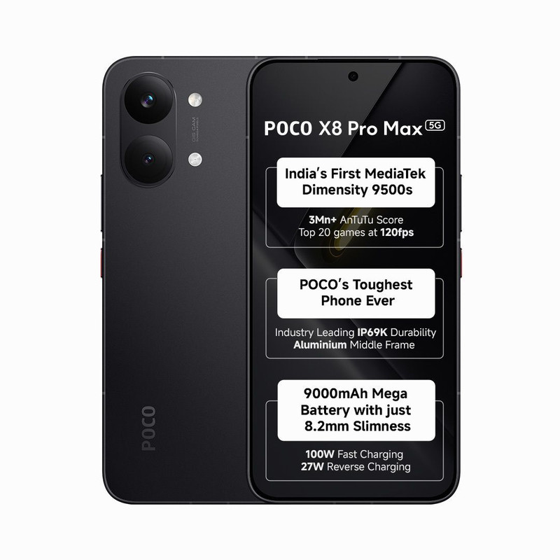 poco x8 pro max black 256 gb