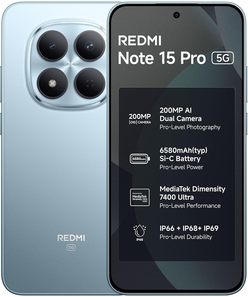 price history - REDMI Note 15 Pro 5G (Mirage Blue, 256 GB) (8 GB RAM)