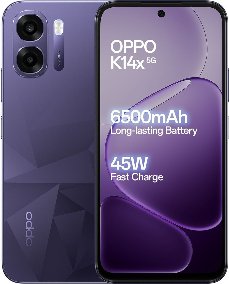 oppo k14x 5g prism violet 64 gb