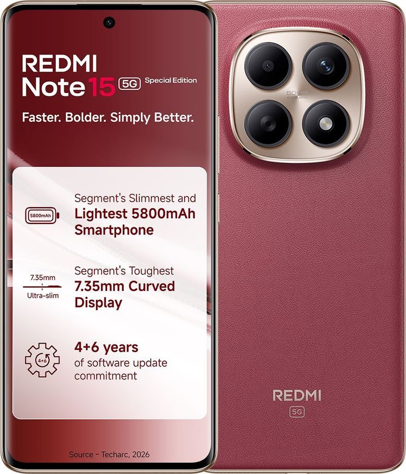 REDMI Note 15 SE 5G Snapdragon (Crimson Reserve, 128 GB) (6 GB RAM)