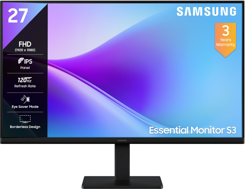 price history - Samsung S3 68.58 cm (27 inch) Full HD LED Backlit IPS Panel with ...more