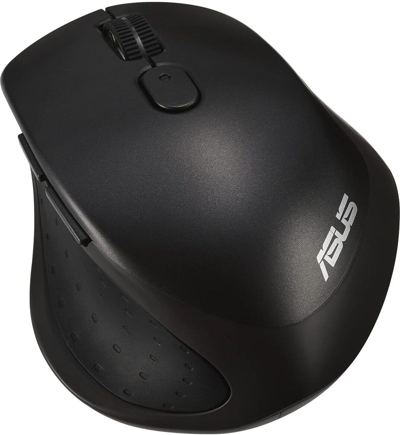 ASUS MW203 / Multi-Device (3 Device), Ergonomic, Silent Clicks, Adj. Upto 2400 dpi Wireless Ambidextrous Optical Mouse Multi-Device (3 Device), Ergonomic, Silent Clicks, Adj. Upto 2400 dpi (Black)