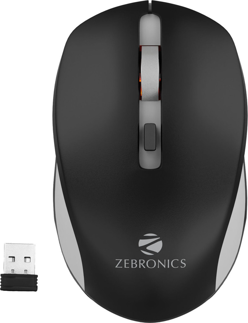 ZEBRONICS Zeb- Jaguar Ambidextrous Optical Mouse (2.4GHz Wireless, Black)