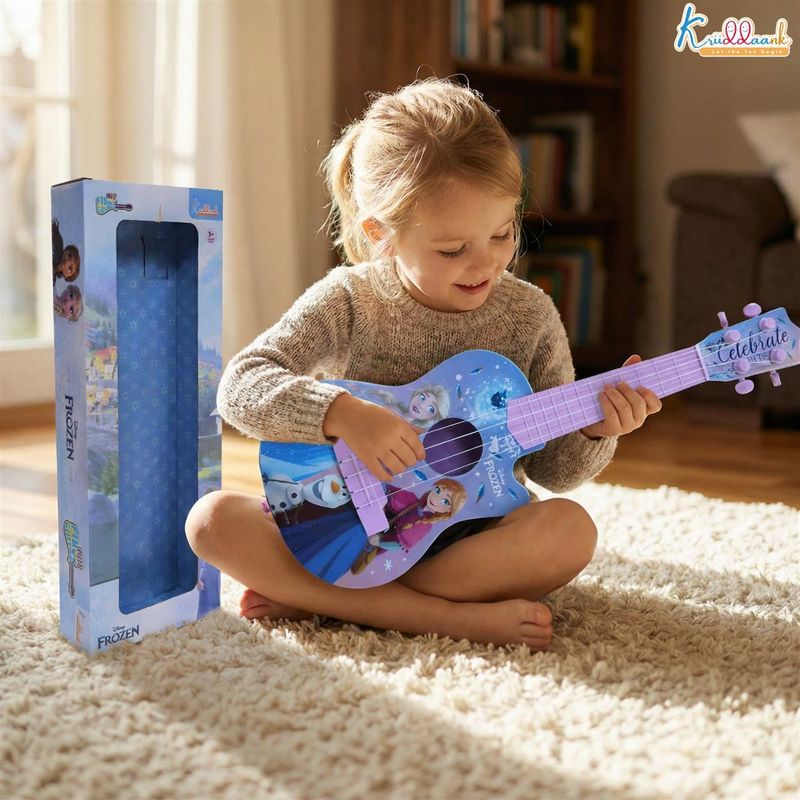 DISNEY Frozen Theme Small Mini Acoustic Guitar Fingerstyle Version (Multicolor)