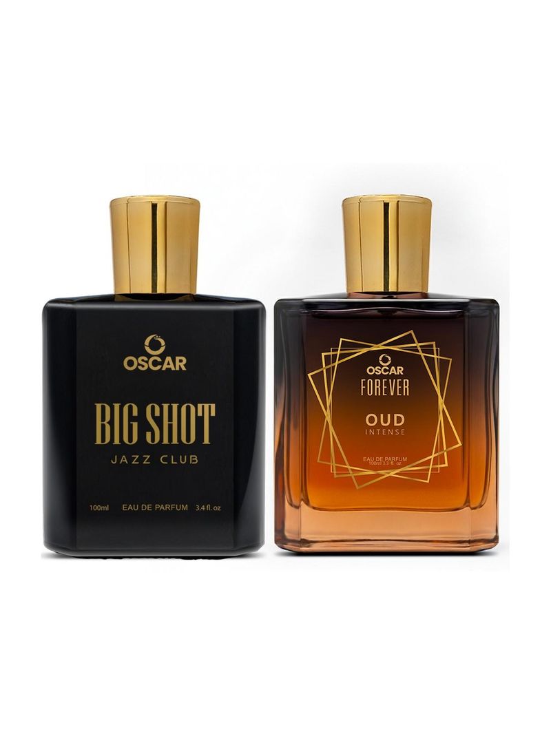 OSCAR Big Shot Jazz Club & Forever Oud Intense Perfume Combo | Strong & Long Lasting Eau de Parfum - 200 ml (For Men & Women)