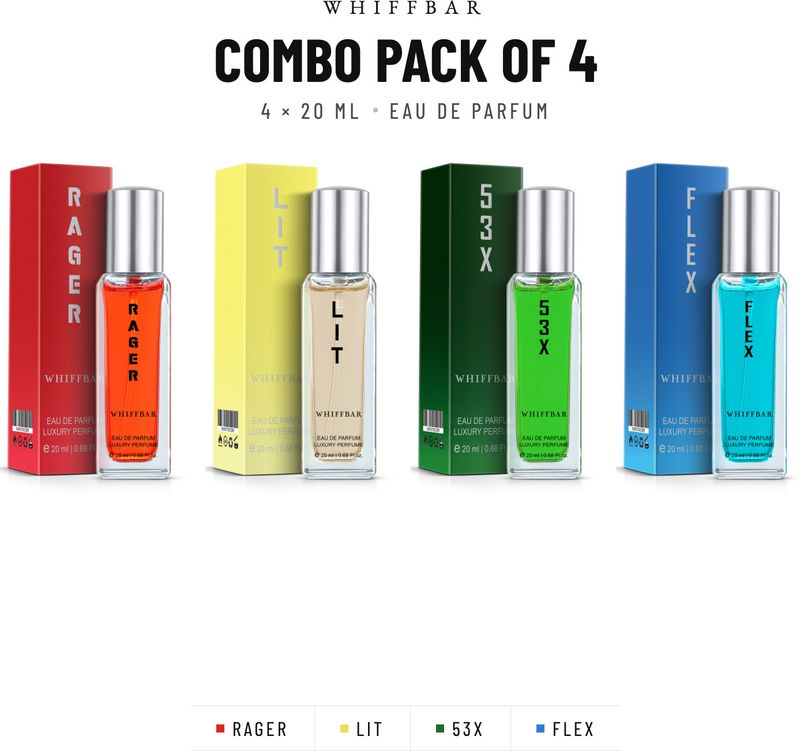 Whiff Bar Luxury Perfume Gift Set Eau de Parfum - 80 ml (For Men & Women)