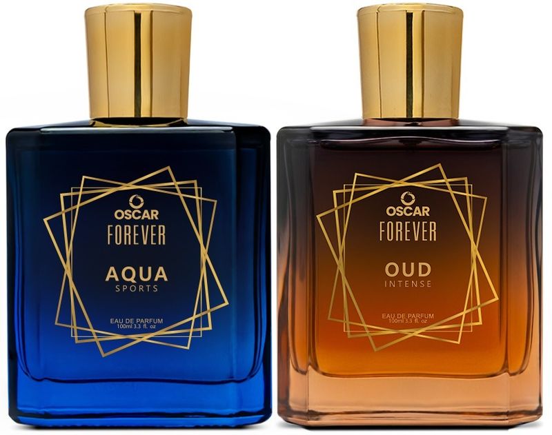 OSCAR Forever Aqua Sports & Oud Intense Premium Perfume Combo | Strong & Long Lasting Eau de Parfum - 200 ml (For Men & Women)
