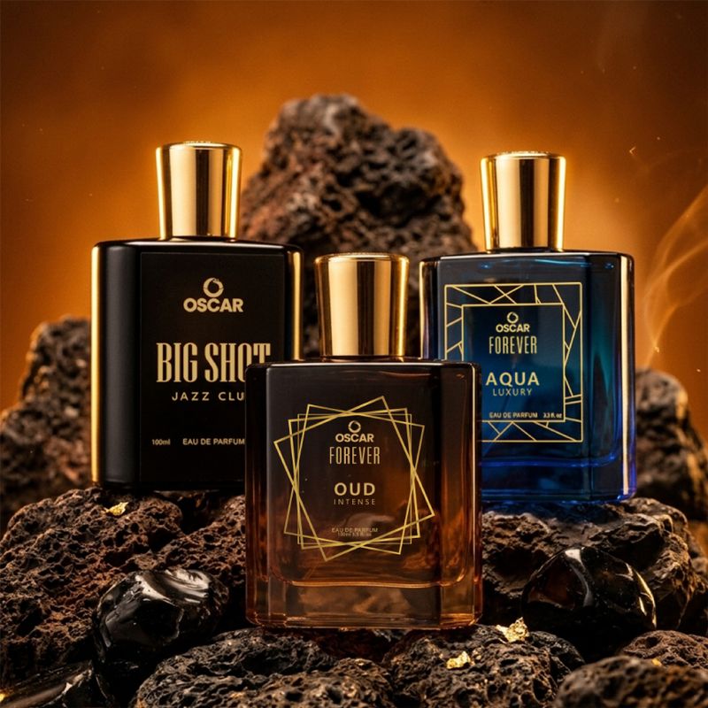 OSCAR BigShot Jazz Club, Aqua Luxury & Oud Intense Perfume Combo, Strong, Long Lasting Eau de Parfum - 300 ml (For Men & Women)