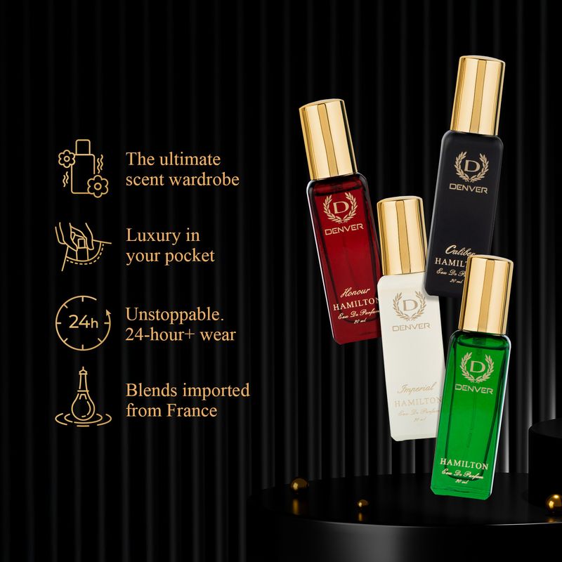 DENVER Hamilton EDP Perfume Gift Pack 80ml (4x20ml) - Image 6