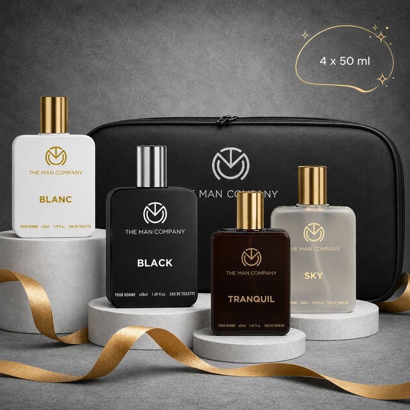 THE MAN COMPANY Perfume Gift Set - Timeless Fragrances | Luxury Long-Lasting Perfumes For Men Perfume - 200 ml (For Men)