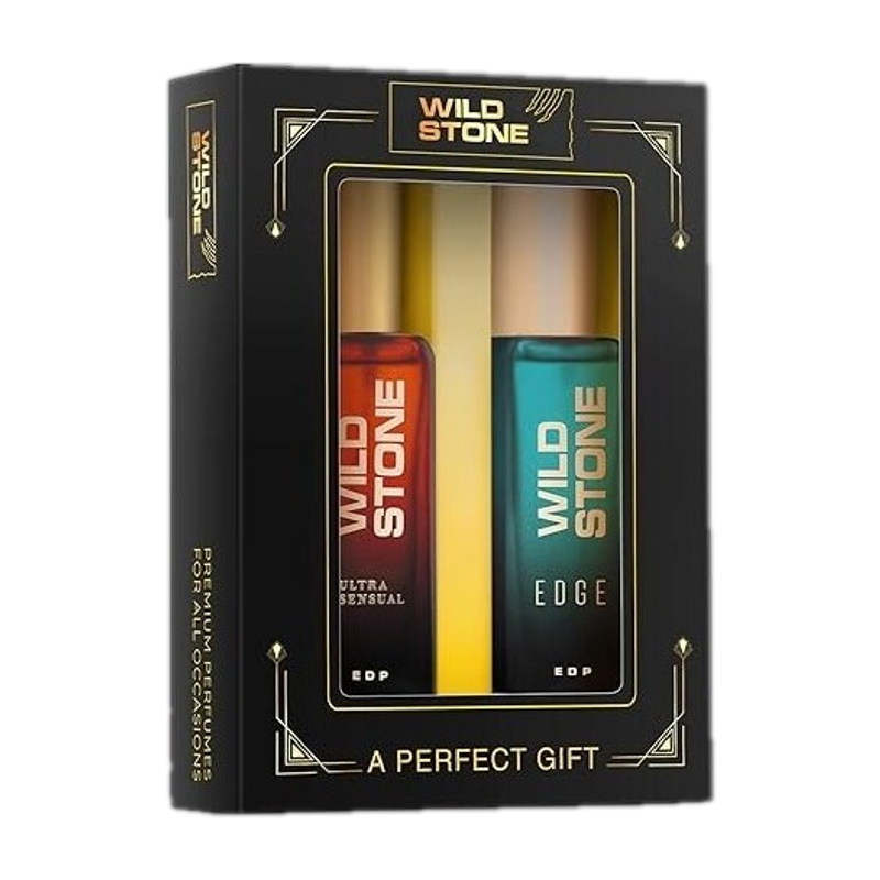 Wild Stone Premium Perfume Gift Set for Men- Ultra Sensual and Edge (20 ML Each) Eau de Parfum - 40 ml (For Men)