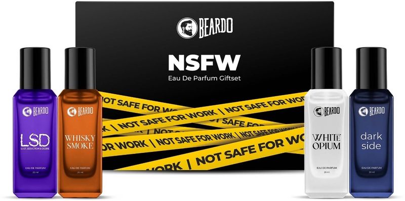 BEARDO NSFW Perfume Giftset For Men | Strong | Long Lasting | Fresh Fragrance Scent Eau de Parfum - 80 ml (For Men)
