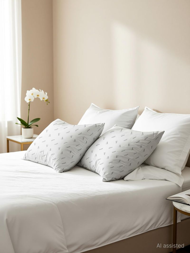 Raymond Home Microfibre Sleeping Pillow Pack of 4 Solid (White)