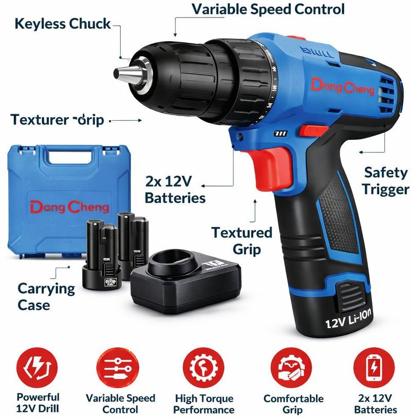 Dongcheng 12V Cordless Impact Drill Machine - Image 5