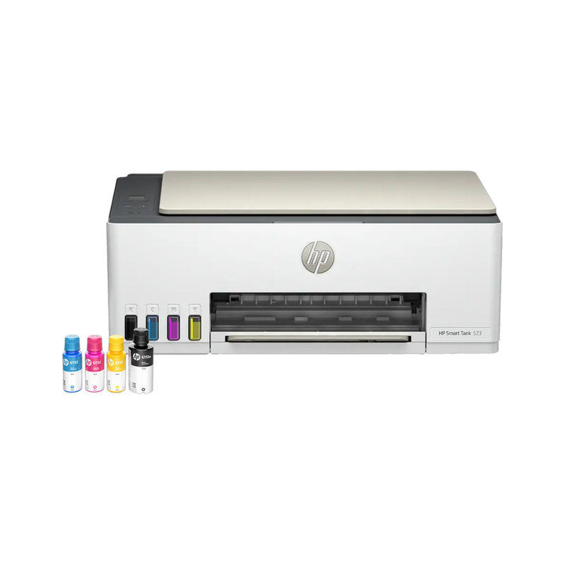 HP Smart Tank All in One 583 Multi-function WiFi Color Ink Tank Printer (Borderless Printing) for Print/Copy/Scan with Up to 4000 pages of Black or 6000 pages of color ink in the box and Mobile Fax Support with HP Smart App (4 Ink Bottles Included)
