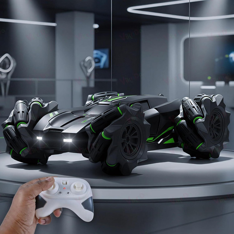 vikrida 2 4ghz rc drift stunt car kids 360 rotation remote control toy