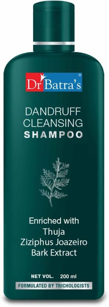 Dr. Batra's Dandruff Cleansing Shampoo| Anti-Flake, Soothes Scalp & Strengthens Hair (200 ml)
