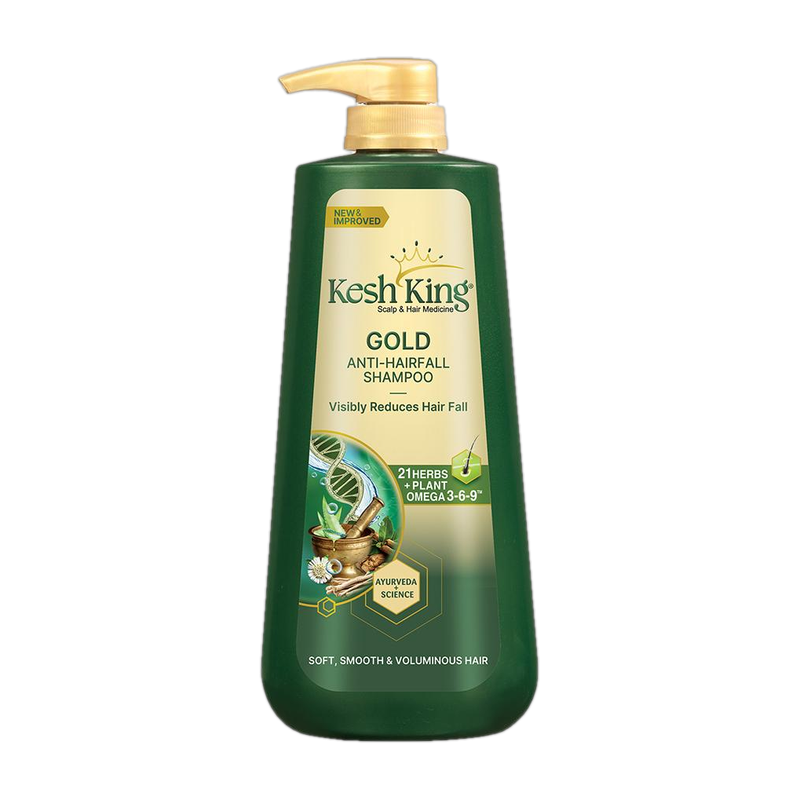 Kesh King Gold Anti Hairfall Shampoo, For Soft, Smooth and Voluminous Hair (1000 ml)