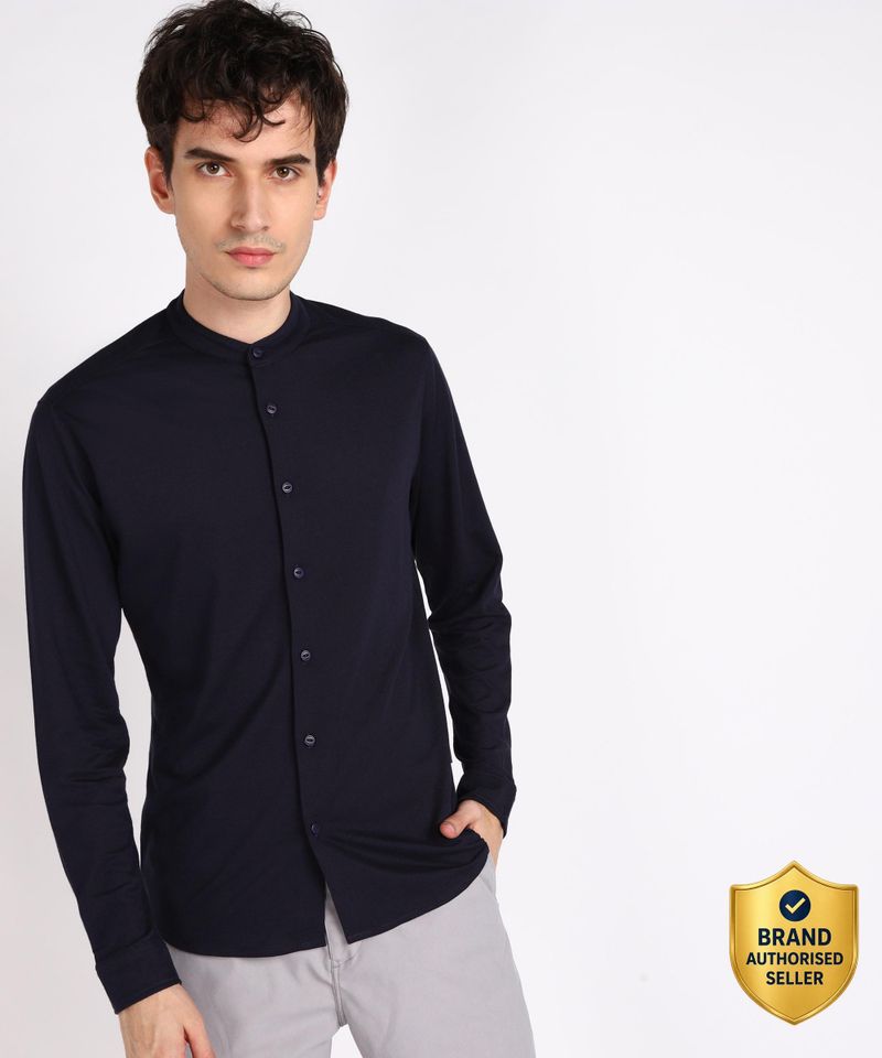 Pepe Jeans Men Regular Fit Solid Casual Shirt