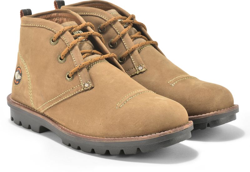 Woodland Men's Brown High Ankle Boots (Size 5) - Image 4