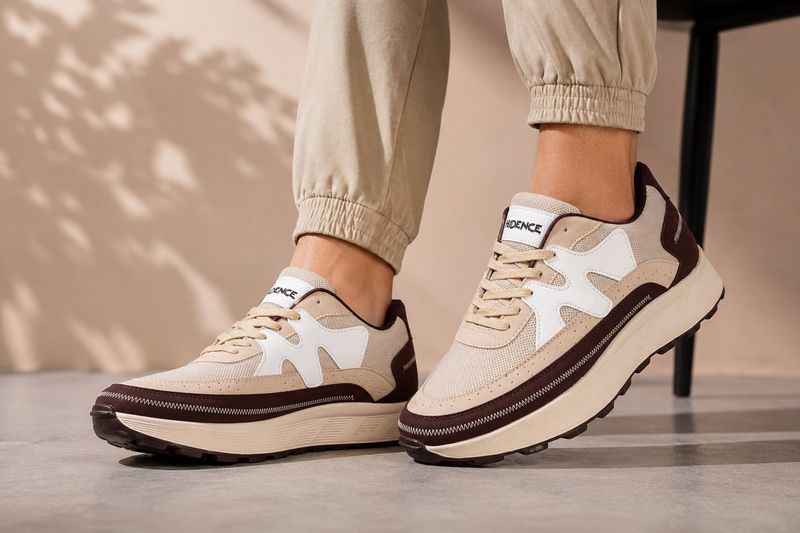 HIDENCE Slip On Sneakers For Men (Multicolor , 6)