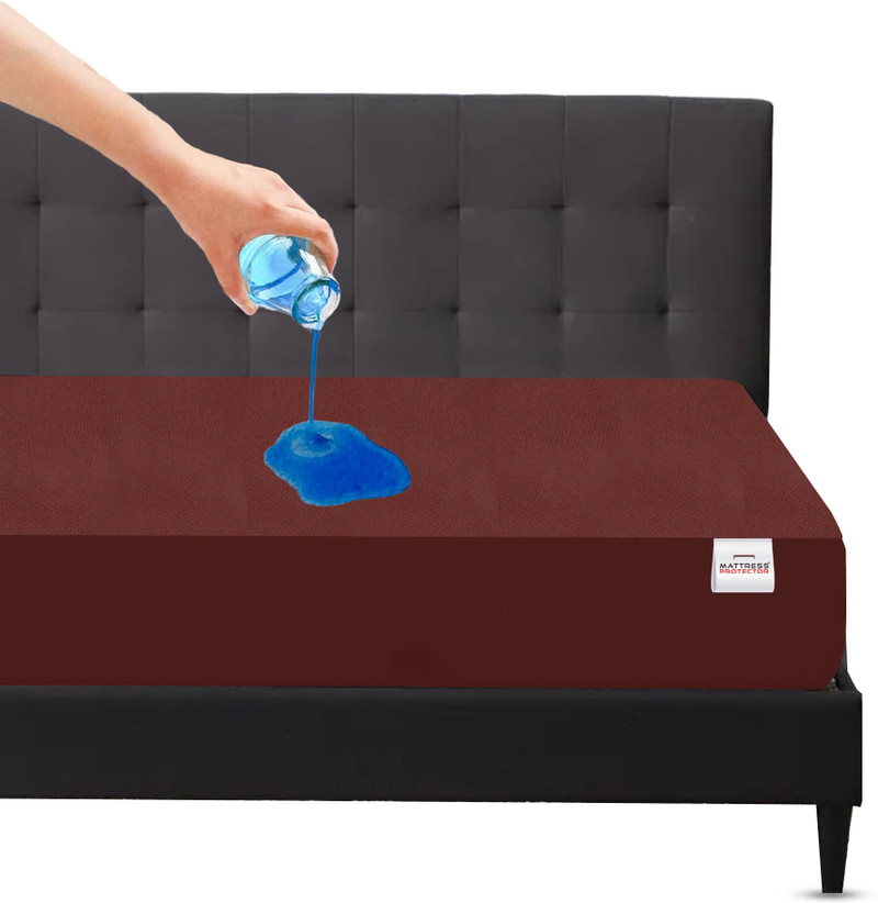 mattress protector single size fitted terry cotton breathable stretchable waterproof cover