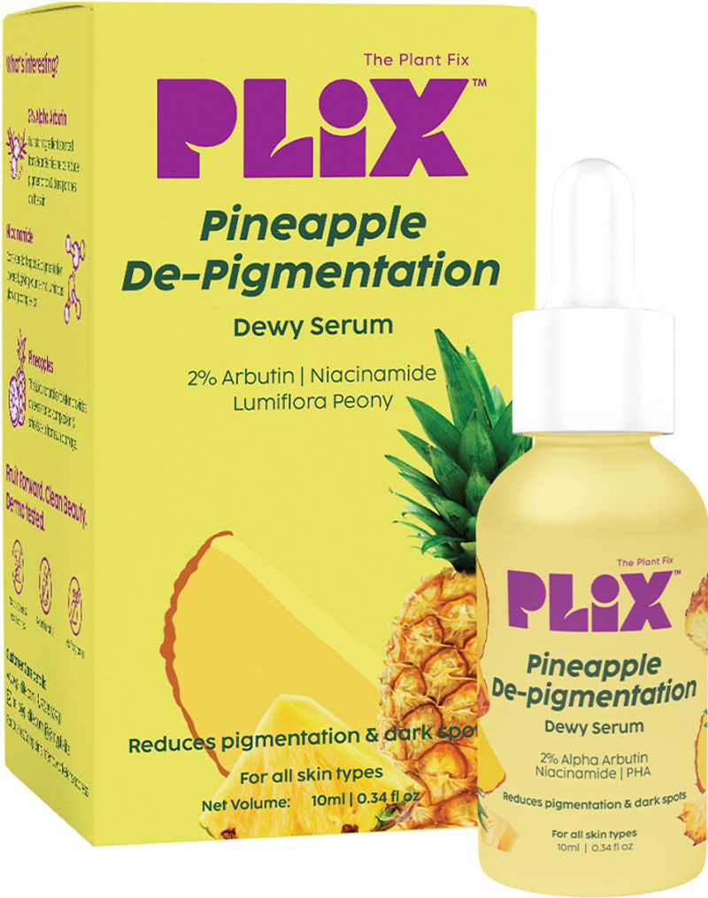The Plant Fix Plix 2% Alpha Arbutin Pineapple Serum for Pigmentation & Dark Spot Reduction (10 ml) - Image 2