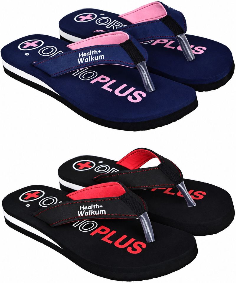 WALKUM Women Slippers (Multicolor , 6)