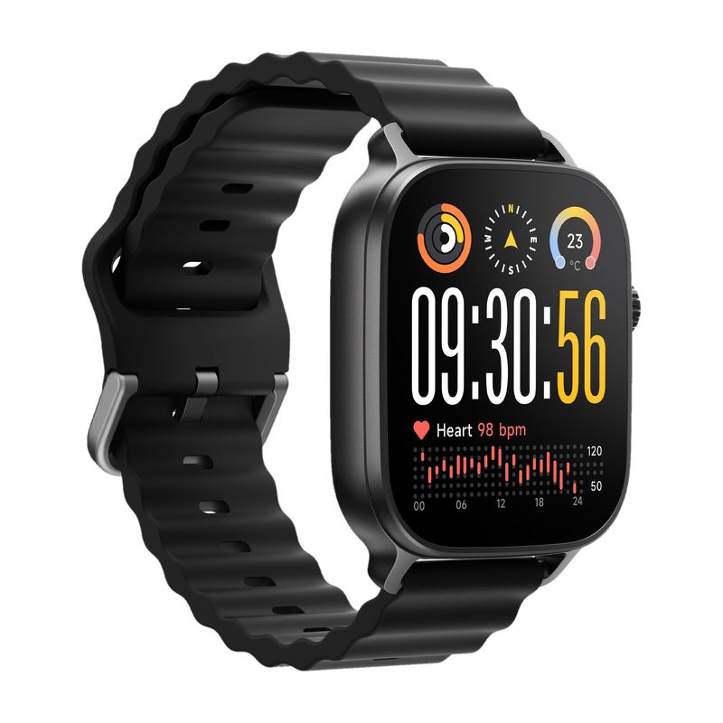 realme Watch 5,1.97" AMOLED,upto 20 Days Battery,BT Calling,GPS,Compass,IP68 Smartwatch (Titanium Black Strap, One Size)