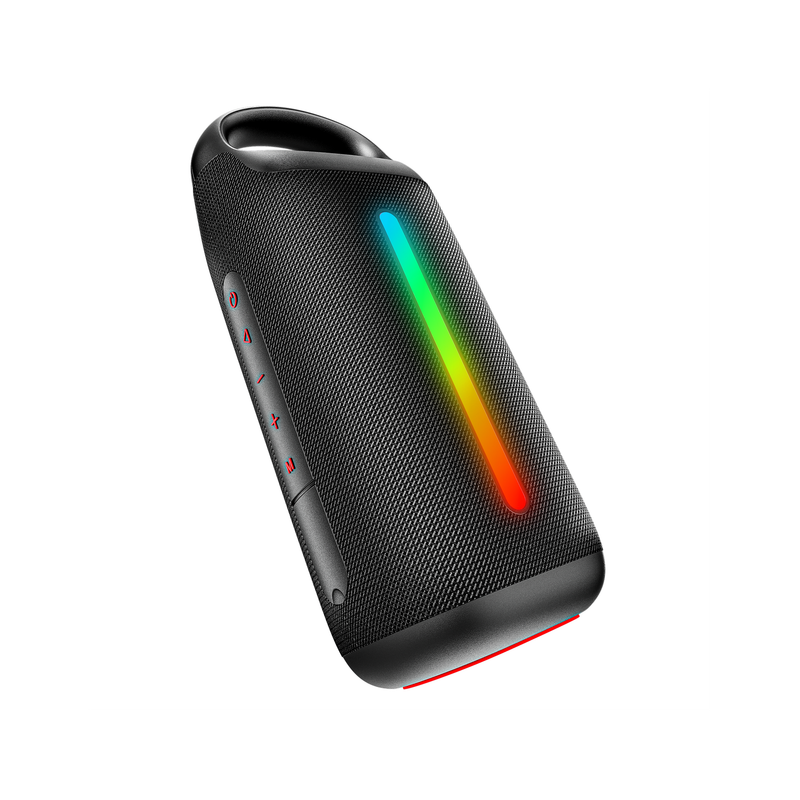 boAt Stone Arc Pro Plus, Spatial Audio, 78mm Drivers, 12H Battery, RGBs & App Support 45 W Bluetooth Speaker (Raging Black, Mono Channel)