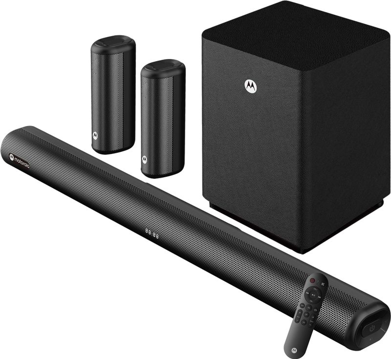 MOTOROLA AmphisoundX 350 W Bluetooth Soundbar (Black, 5.1 Channel)
