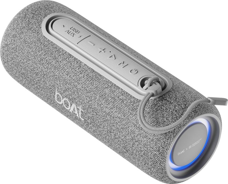 boAt Stone 350 Pro Plus Speaker,8H Battery,TWS Mode,Voice Assistant,With Mic,IPX5 16 W Bluetooth Speaker (Titanium Grey, Mono Channel)