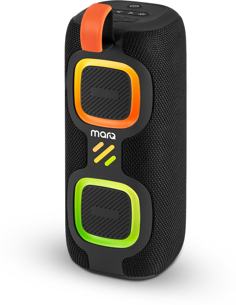 MarQ by Flipkart Party Pod with Powerful Dual Drivers, Upto 5Hrs of Playback, TWS Mode 30 W Bluetooth Speaker (Black, 2.0 Channel)