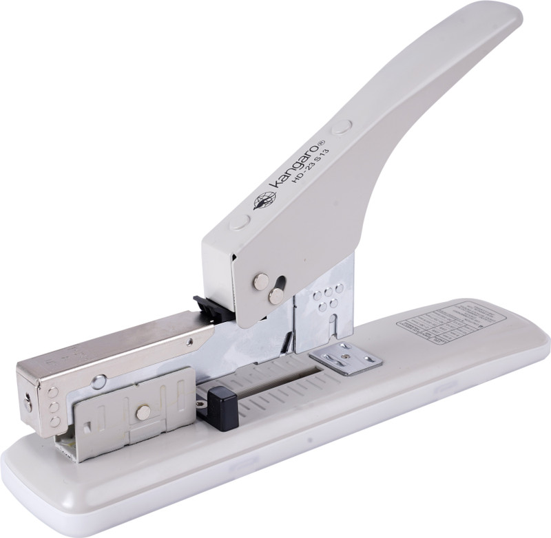 kangaro desk essentials hd 23s13 all metal half strip grey set 1 cordless stapler