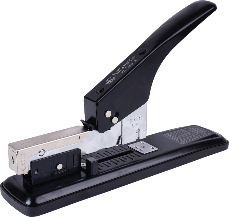 kangaro desk essentials hd 23s13 all metal half strip black set 1 cordless stapler