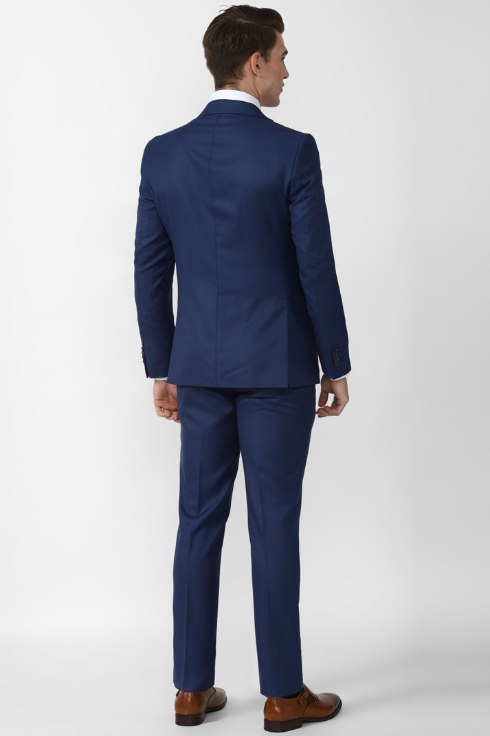 PETER ENGLAND Men Tuxedo Style Checkered Suit