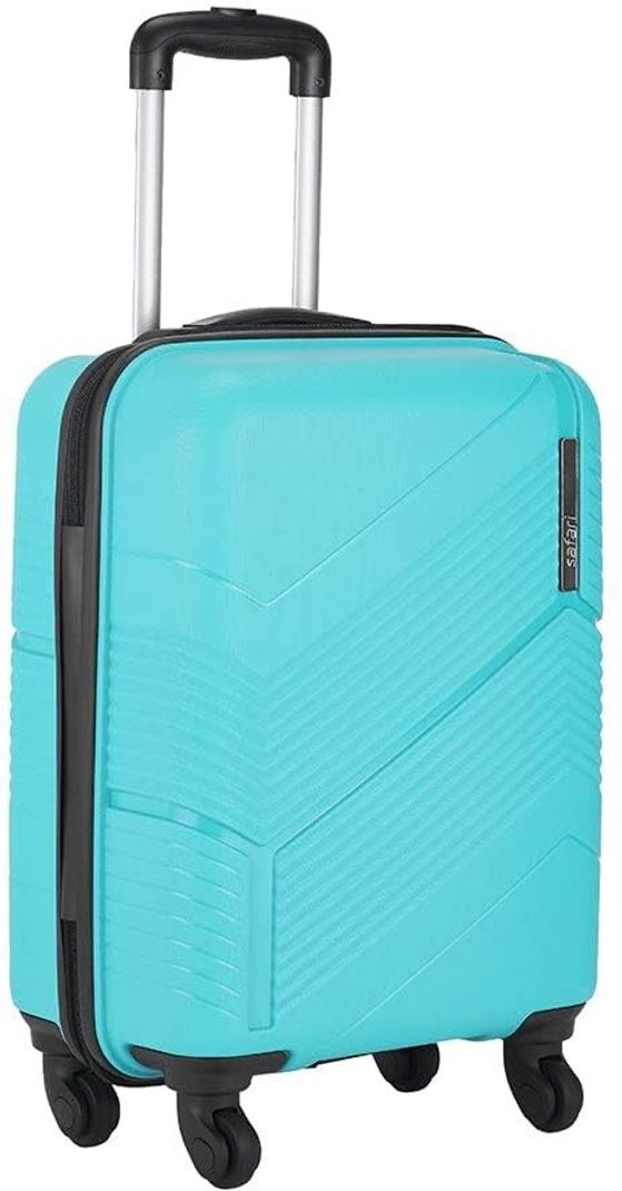 Safari SAFARI Small Cabin Suitcase (55 cm) 4 Wheels - Carter Hard Luggage Small Cabin Trolley Bags (55 cm) - Green