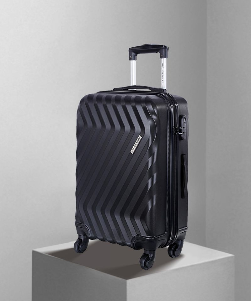 Nasher Miles NASHER MILES Medium Check-in Suitcase (65 cm) 4 Wheels - Lombard Expander hard side Polycarbonate Check-in Luggage Black 24 Inch |65 cm - Black