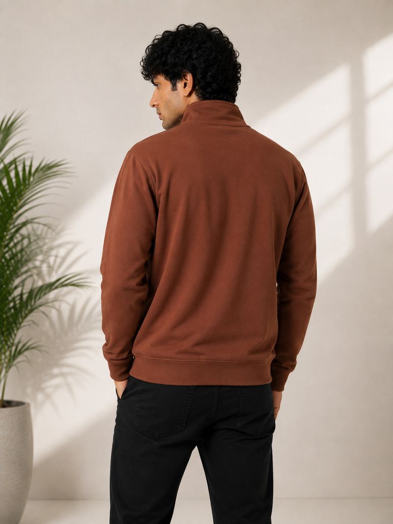 Tridents Full Sleeve Solid Sweatshirt - Image 3