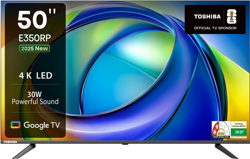 toshiba 126 cm 50 inch ultra hd 4k led smart google tv dolby atmos 30w powerful sound hdr 10