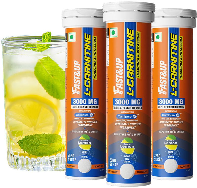 FAST&UP L-CARNITINE 3000 MG - TRIPLE ACTION FORMULA FOR FASTER FAT BURN (3 x 10 Tablets)