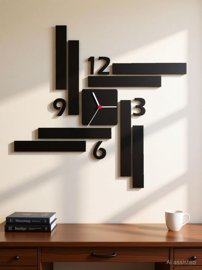 e india Analog 61 cm X 61 cm Wall Clock (Black, Without Glass, Standard)