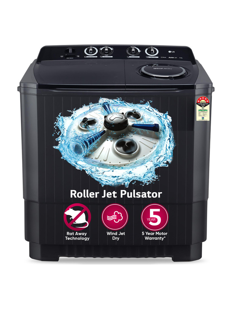 LG 11 kg 5 Star with Roller Jet Pulsator with Soak,� Wind Jet Dry...more — image 1 of 43