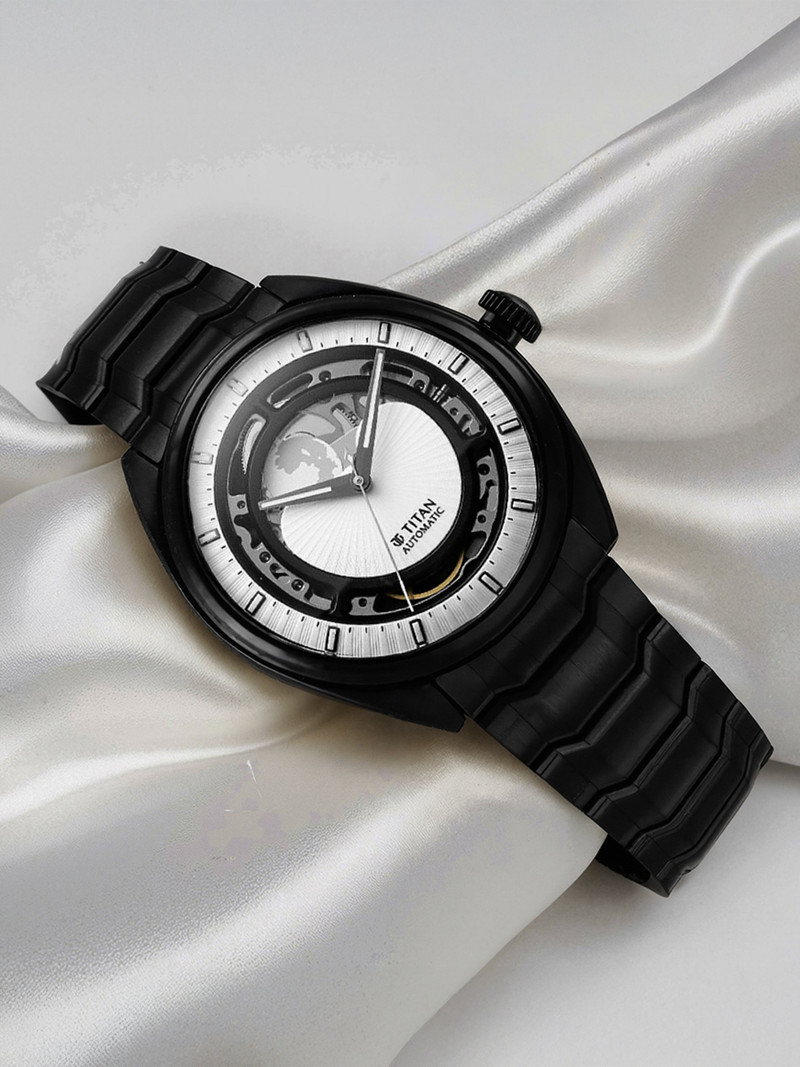 Titan Regallia Regalia Stellar 2 White Dial Stainless Steel Strap Analog Watch  - For Men