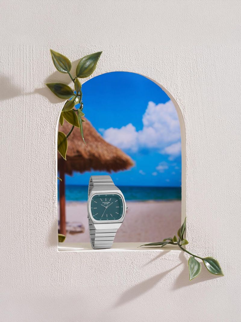 SONATA Poze 9 Quartz Green Dial IPS SS sheet metal Strap Analog W...more — image 1 of 5