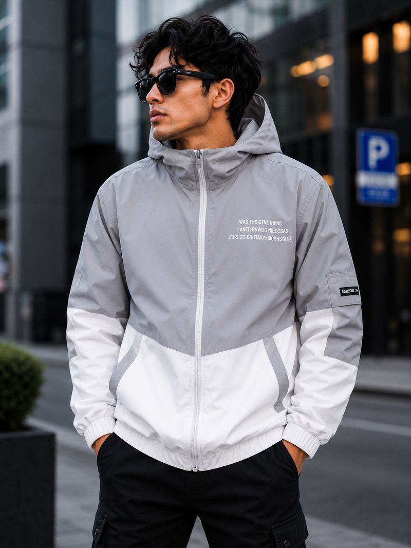 vilazo Printed Men Wind Cheater - Image 2