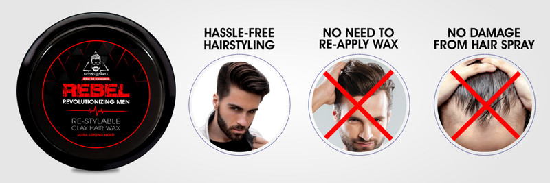 urbangabru Combo Hair Styling Kit - Rebel Hair Styling Clay Wax (85 Gram) for 100 Times Re-Styleable and Unlimitied Strong Hold No Gas Hair Spray (100 ml) Price in India - Buy urbangabru Combo Hair Styling Kit - Rebel Hair Styling Clay Wax (85 Gram) for 100 Times Re-Styleable and Unlimitied Strong Hold No Gas Hair Spray (100 ml) Price in India - Buy